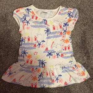 Gymboree Peplum beach blouse